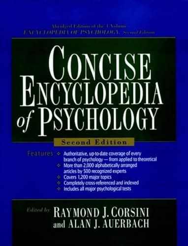concise encyclopedia of psychology 2nd edition Kindle Editon