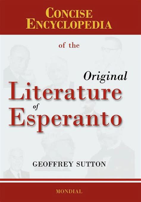 concise encyclopedia of the original literature of esperanto PDF