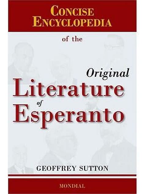 concise encyclopedia of the original literature of esperanto PDF