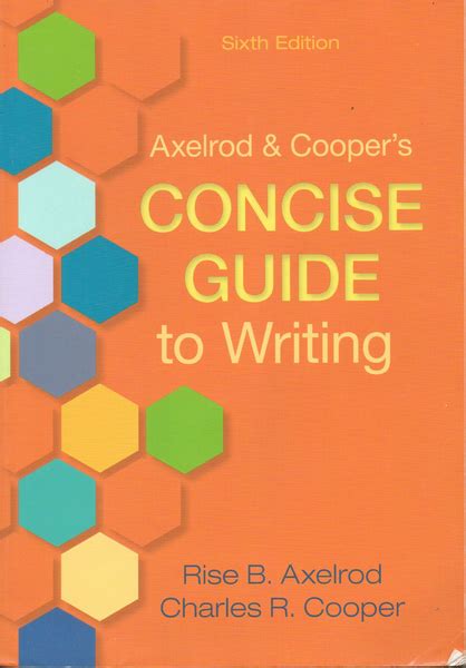 concise guide to writing 6th edition Reader