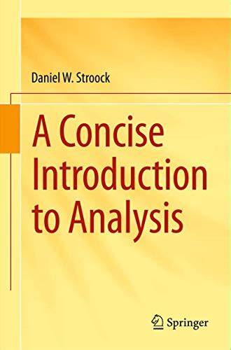 concise introduction analysis daniel stroock Doc