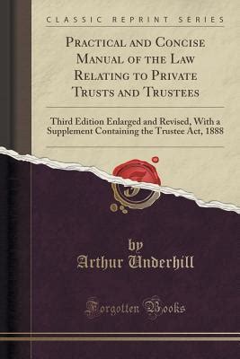 concise relating private trustees classic Epub