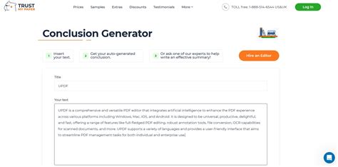 conclusion ai generator