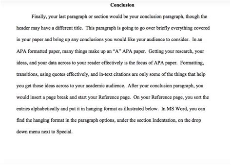 Conclusion Template For Research Paper