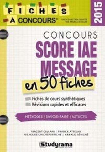 concours score message franck attelan Epub