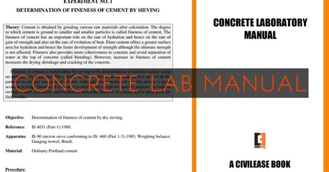 concrete lab manual Reader