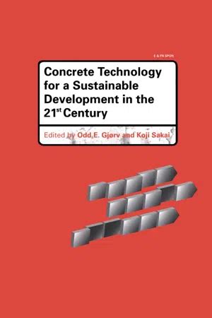 concrete technology for a sustainable development in the 21st century Ebook PDF