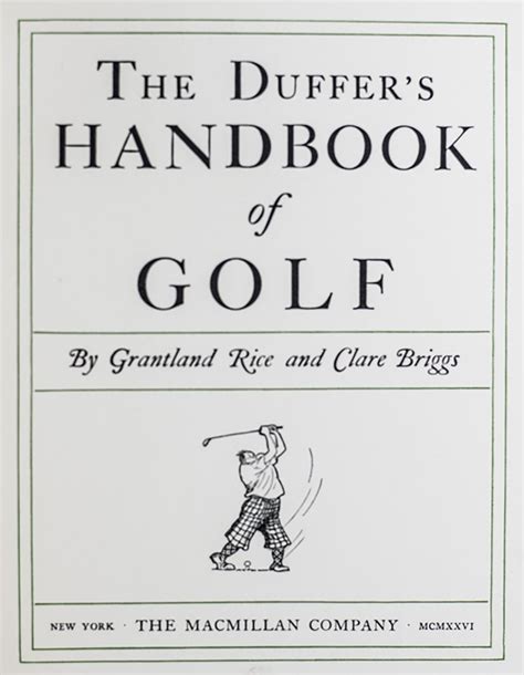 confessions of a duffer a golfing memoir Reader