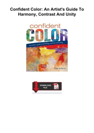 confident color an artists guide to harmony contrast and unity Doc