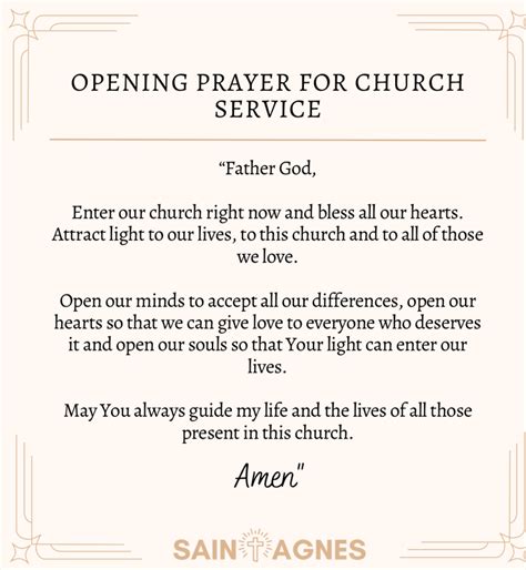 congregation opening prayer sample Doc