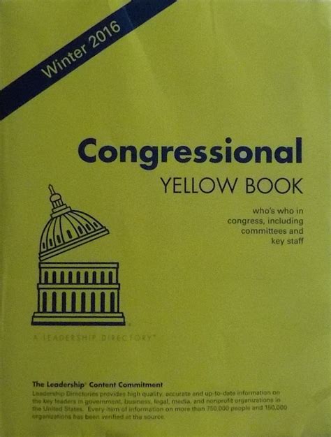 congressional yellow book winter 2016 Reader