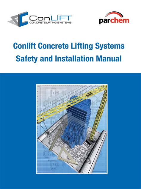 conlift concrete lifting systems safety and installation Epub
