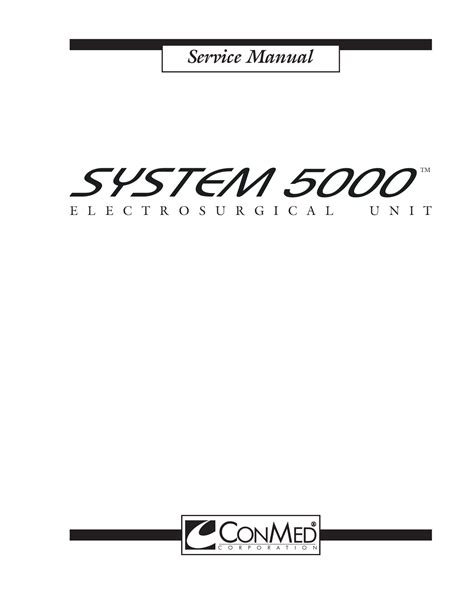 conmed 5000 service manual Kindle Editon