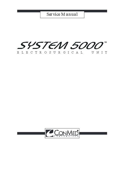 conmed 5000 service manual Kindle Editon