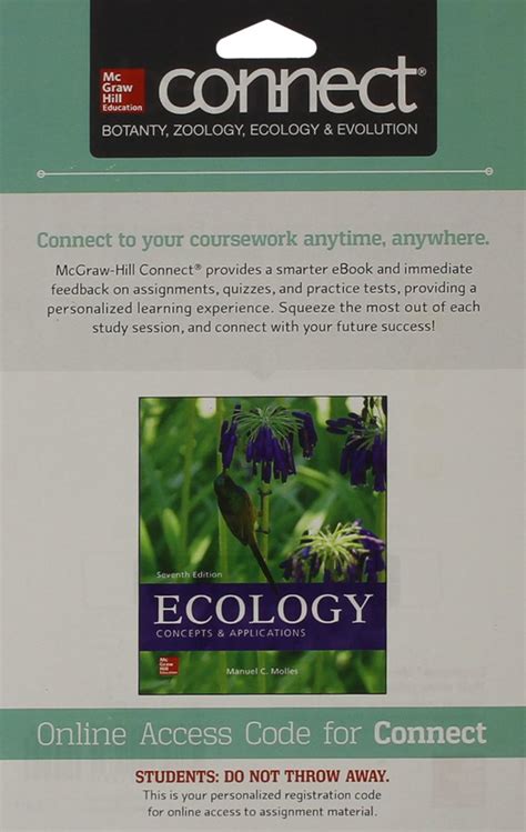 connect 1 semester access card for ecology concepts and applications Kindle Editon