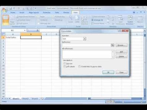 consolidating workbooks in excel 2007 PDF