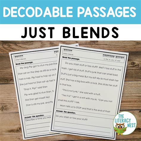 consonant blend decodable passages Epub