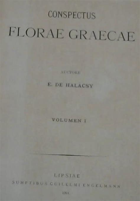 conspectus florae graecae classic reprint Reader
