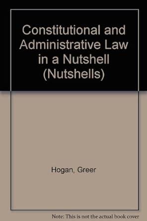 constitutional and administrative law nutshell Doc