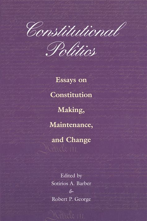 constitutional politics constitutional politics Reader