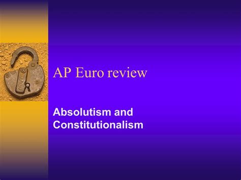 constitutionalism def ap euro