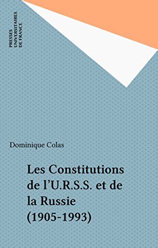 constitutions lu r s s russie 1905 1993 ebook Kindle Editon