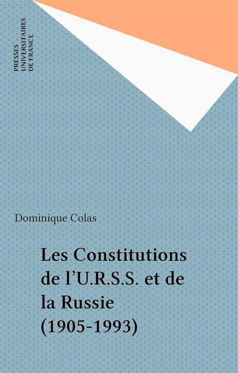 constitutions lu r s s russie 1905 1993 ebook Kindle Editon