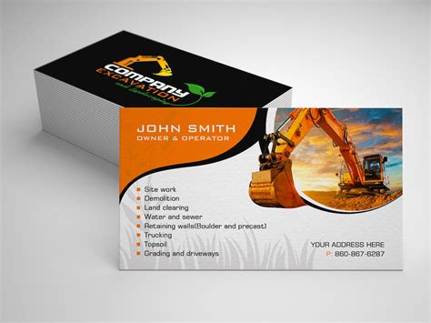 construction company business cards