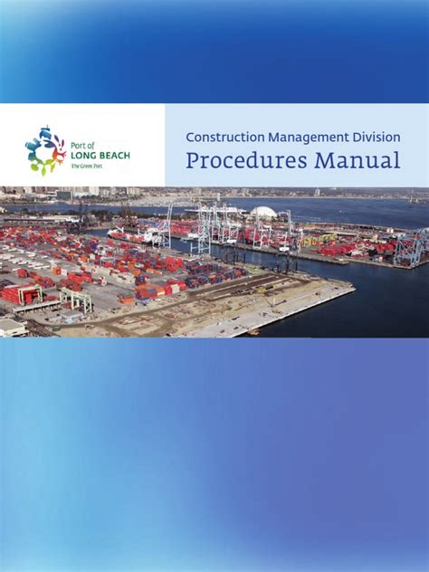 construction management division procedures manual Reader