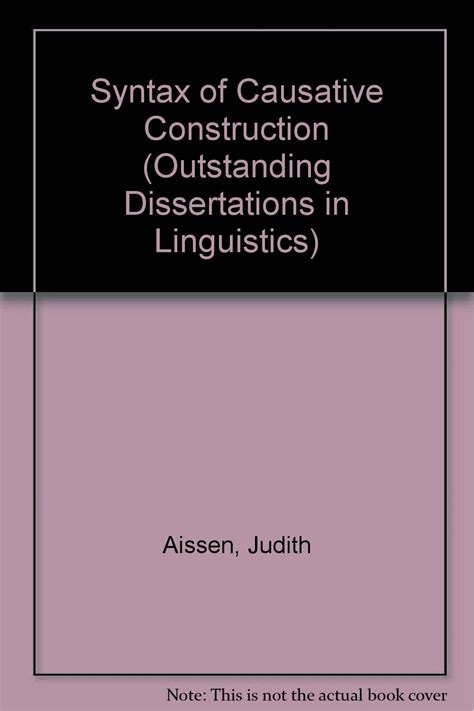 construction parameter outstanding dissertations linguistics Kindle Editon