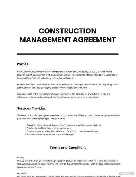 construction-supervision-contract-template Ebook Kindle Editon