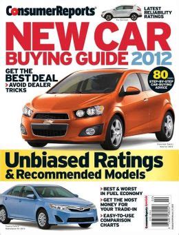 consumer reports new car buying guide 2012 magazine Kindle Editon