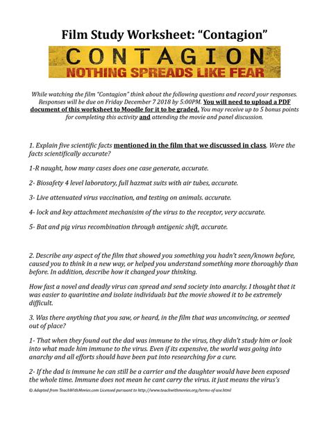 contagion-movie-worksheet-answers Ebook Kindle Editon