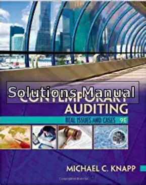 contemporary auditing 9th edition solutions manual Kindle Editon