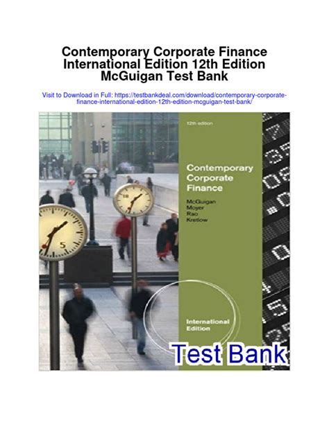 contemporary corporate finance international edition 12th ed Doc