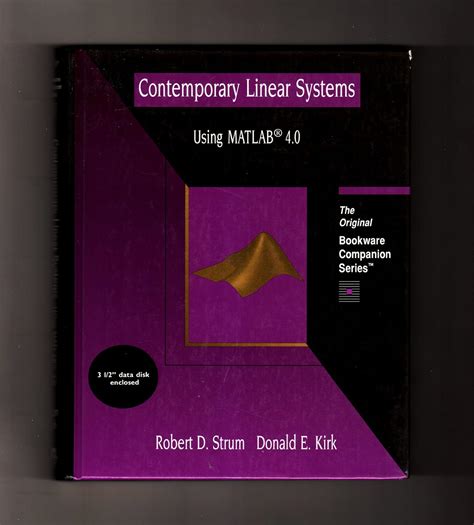 contemporary linear systems using matlab 4 0 a volume in the pws bookware companion series Doc