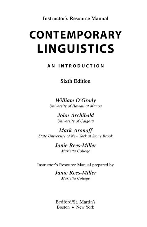 contemporary linguistics an introduction 6th edition pdf Doc