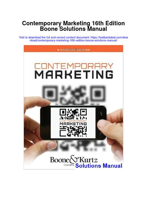 contemporary marketing 16th edition boone Kindle Editon