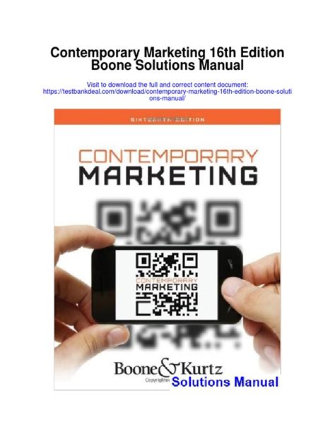contemporary marketing 16th edition pdf boone Reader