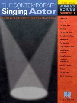 contemporary singing actor womens edition vol 1 revised Doc