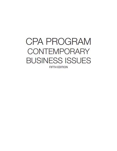 contemporary-business-issues-cpa-exam-questions Ebook Kindle Editon