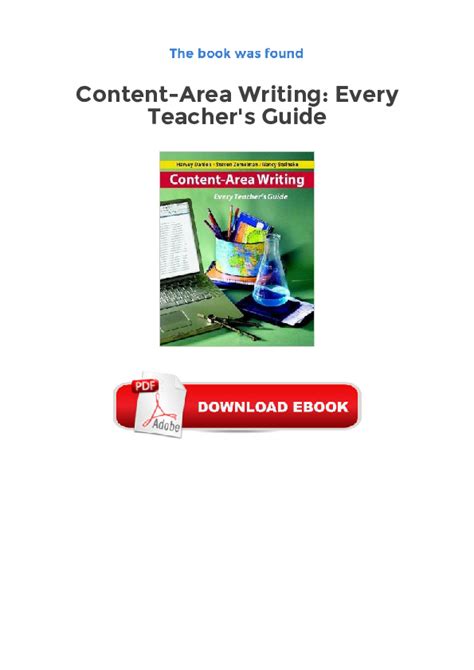 content area writing every teachers guide PDF