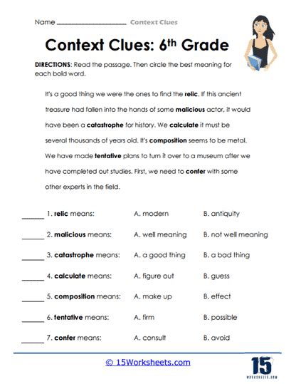 context clues activities 6th grade Kindle Editon