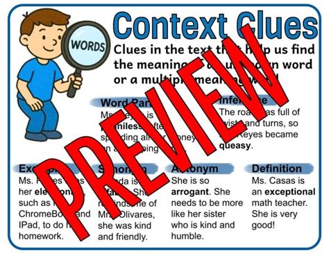 context clues paragraphs 4th grade Kindle Editon