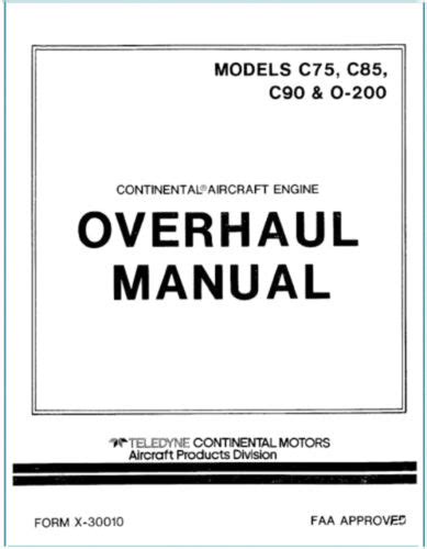 continental c90 12f maintenance manual PDF