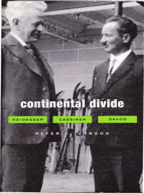 continental divide heidegger cassirer davos gordon peter e pdf Epub