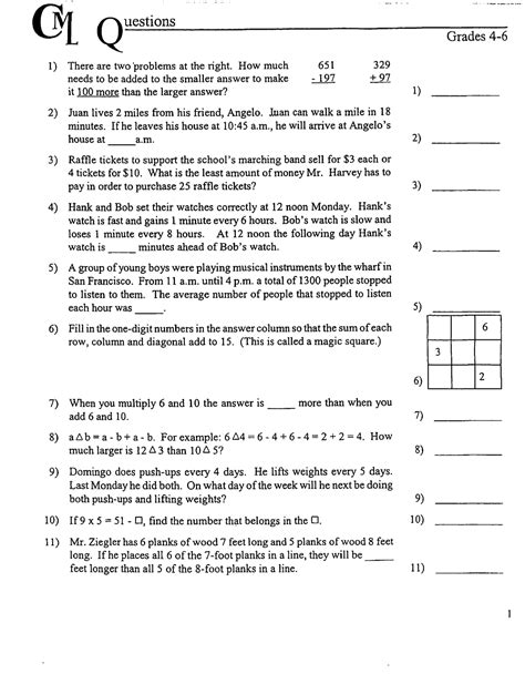 continental math league practice problems grade 2 pdf Kindle Editon