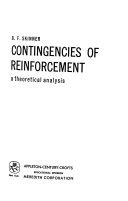 contingencies of reinforcement a theoretical analysis Kindle Editon