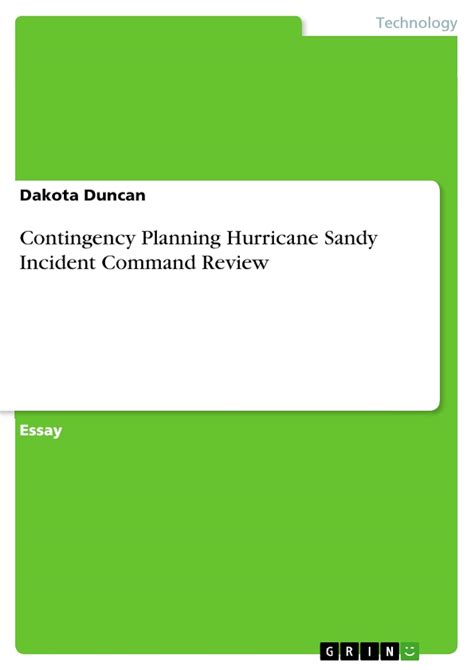 contingency planning hurricane incident command Epub