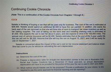 continuing cookie chronicle brainmass PDF